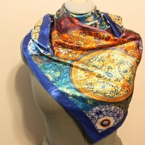 NWOT Corciova Colorful Silky Scarf